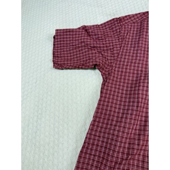 Columbia Sportswear Outdoor size Med Short Sleeve Button Down Red‎ Check Plaid - Picture 5 of 11